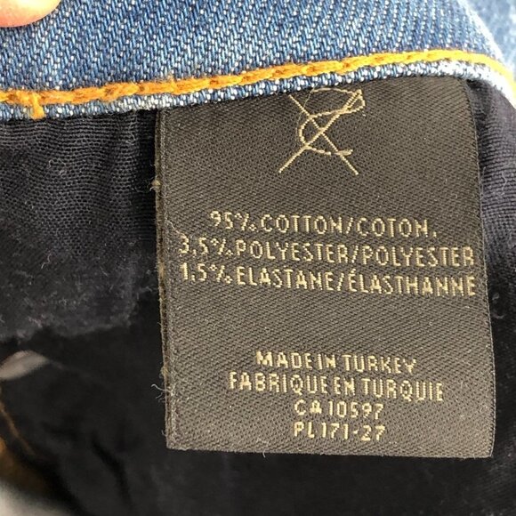 Tailor Made Med-Light Wash High  Rise Lightly Distressed Skinny Barcelona Jeans - Picture 11 of 16